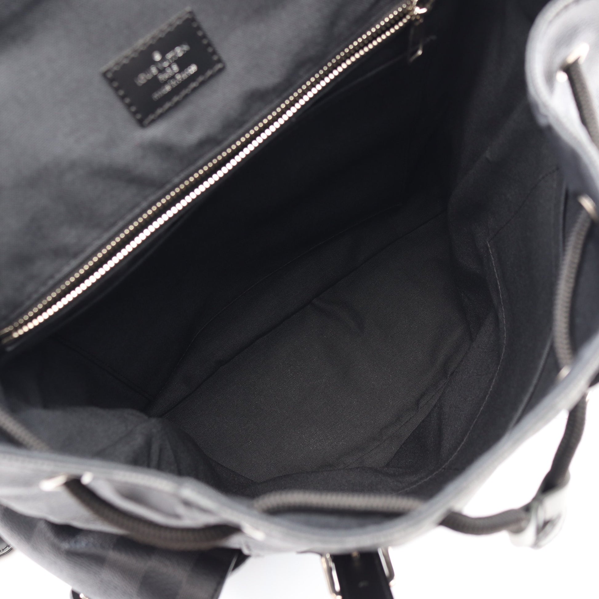 クリストファーPM ダミエグラフィット バックパック リュックサック PVC レザー ブラック ルイヴィトン バッグ LOUIS VUITTON