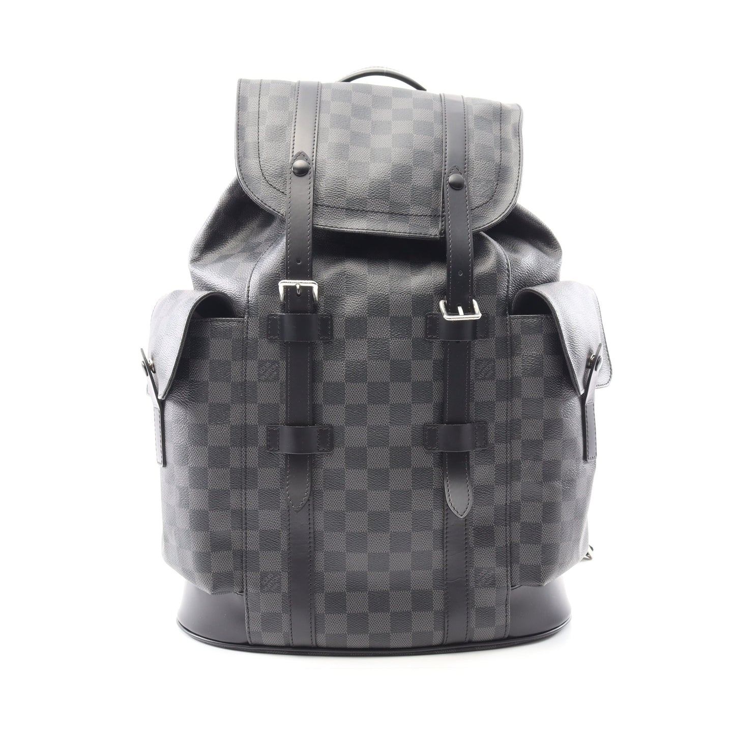 クリストファーPM ダミエグラフィット バックパック リュックサック PVC レザー ブラック ルイヴィトン バッグ LOUIS VUITTON