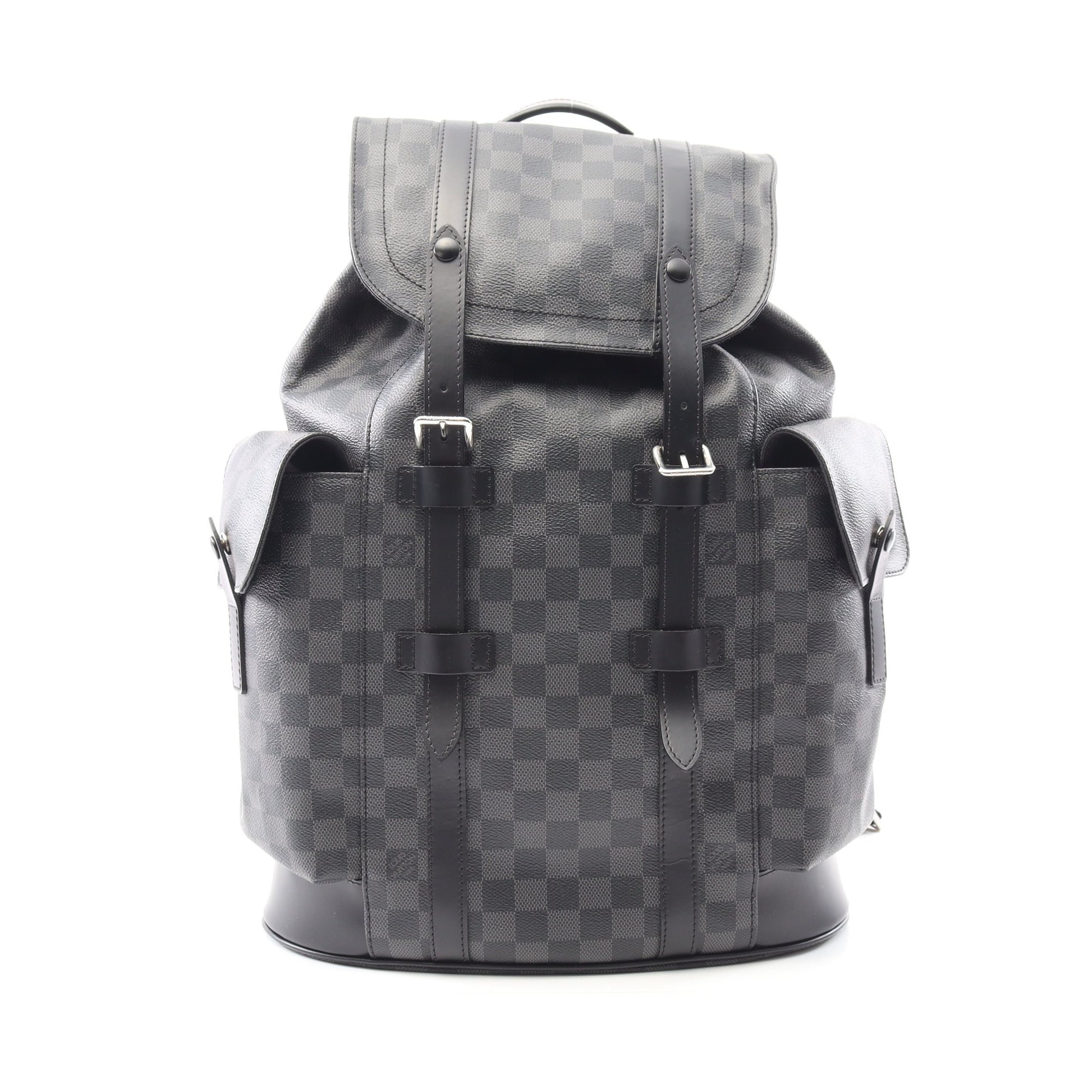 クリストファーPM ダミエグラフィット バックパック リュックサック PVC レザー ブラック ルイヴィトン バッグ LOUIS VUITTON