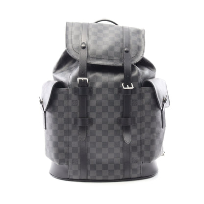 クリストファーPM ダミエグラフィット バックパック リュックサック PVC レザー ブラック ルイヴィトン バッグ LOUIS VUITTON