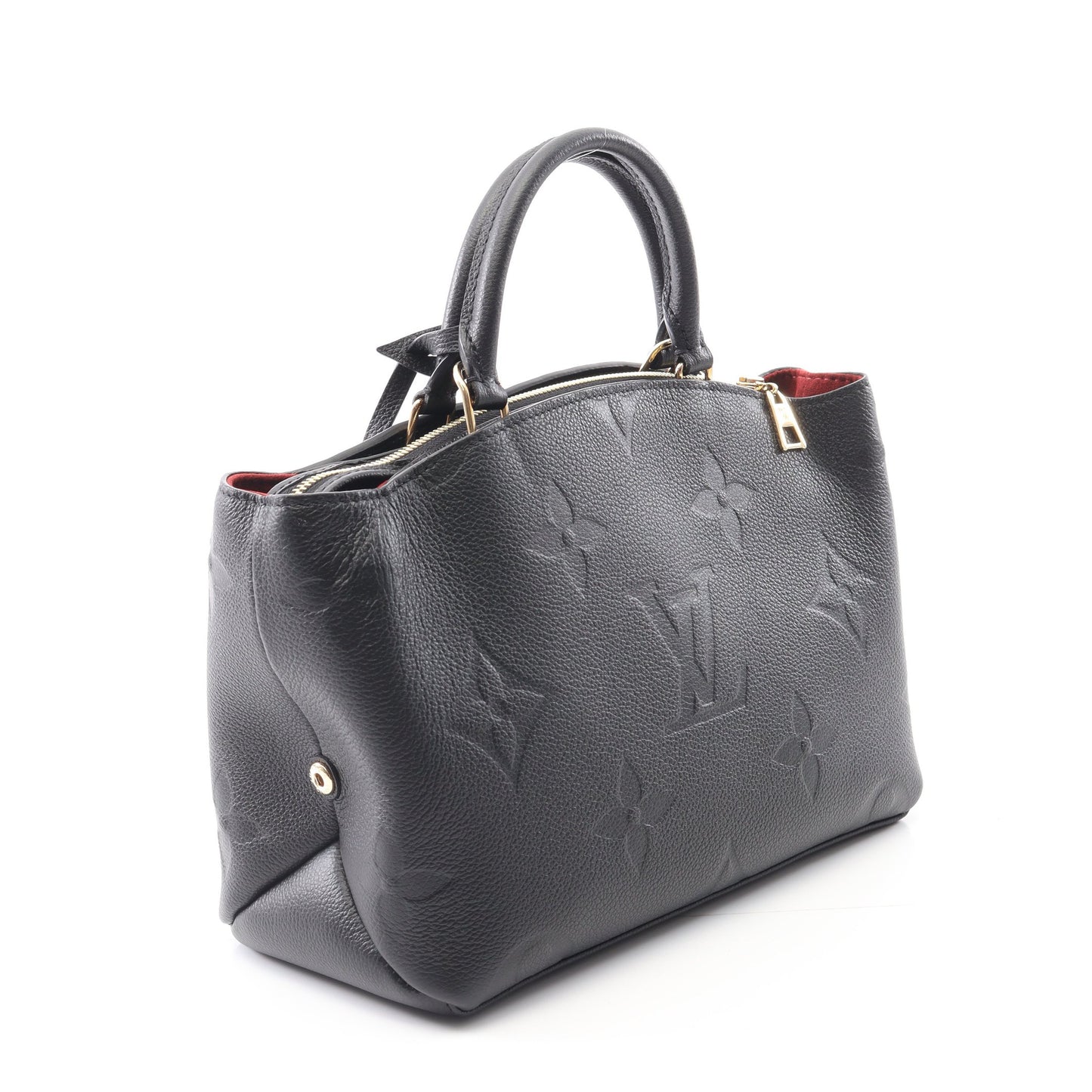 プティ パレPM モノグラムアンプラント ハンドバッグ レザー ブラック 2WAY ルイヴィトン バッグ LOUIS VUITTON