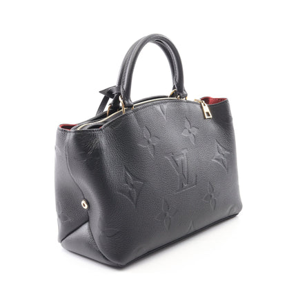 プティ パレPM モノグラムアンプラント ハンドバッグ レザー ブラック 2WAY ルイヴィトン バッグ LOUIS VUITTON