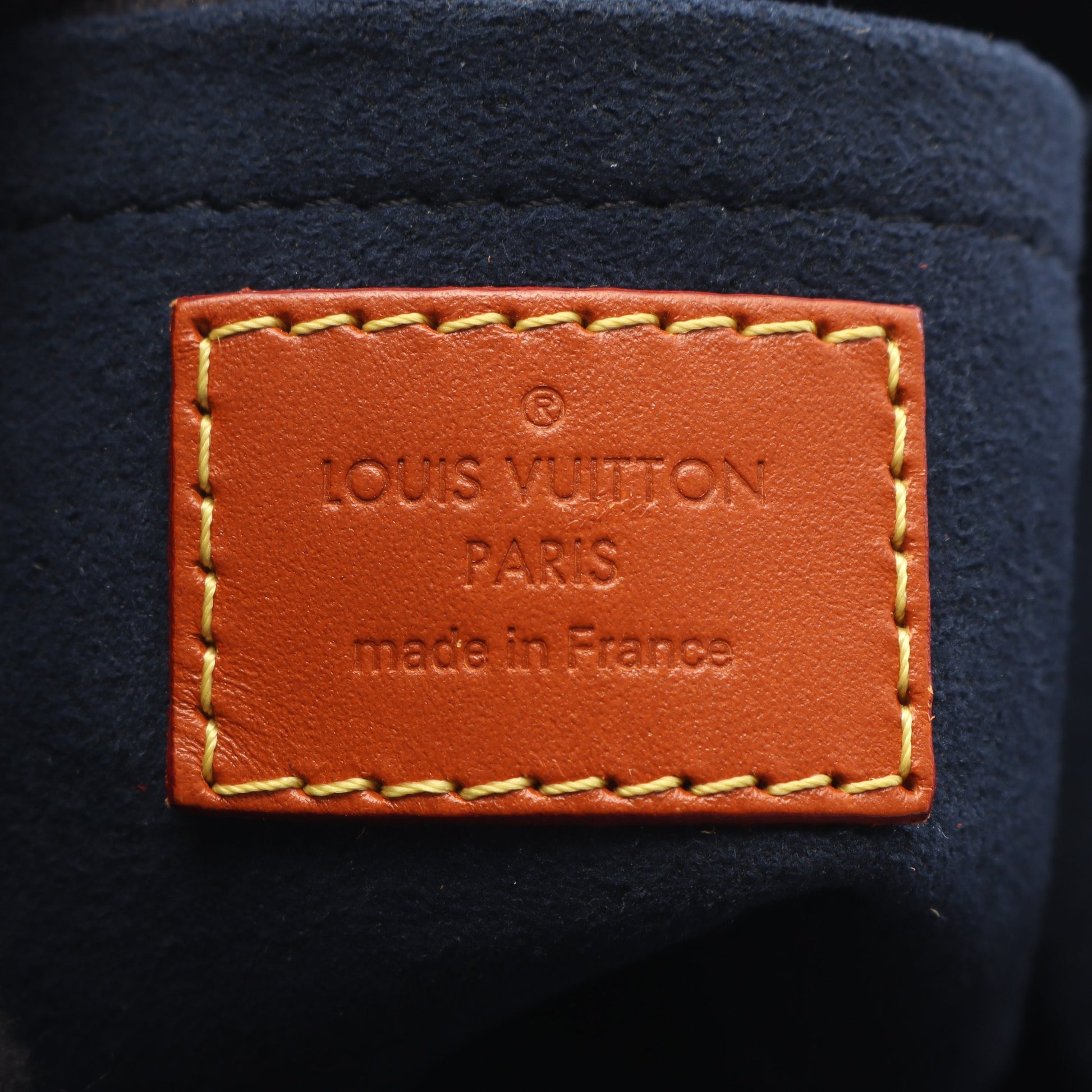 ダッフルバッグ モノグラムリバース ハンドバッグ レザー ネイビー ライトブラウン 2WAY ルイヴィトン バッグ LOUIS VUITTON