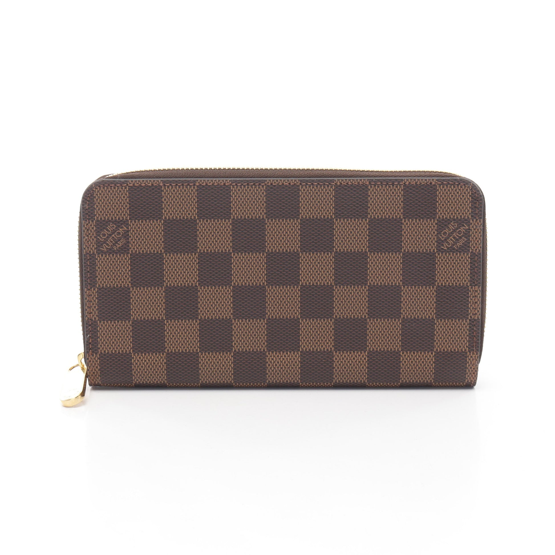 ジッピーウォレット ダミエエベヌ ローズバレリーヌ ラウンド  