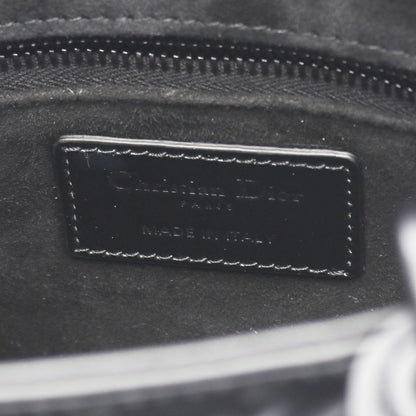 レディディオール スモール ハンドバッグ レザー ブラック 2WAY クリスチャンディオール バッグ Christian Dior