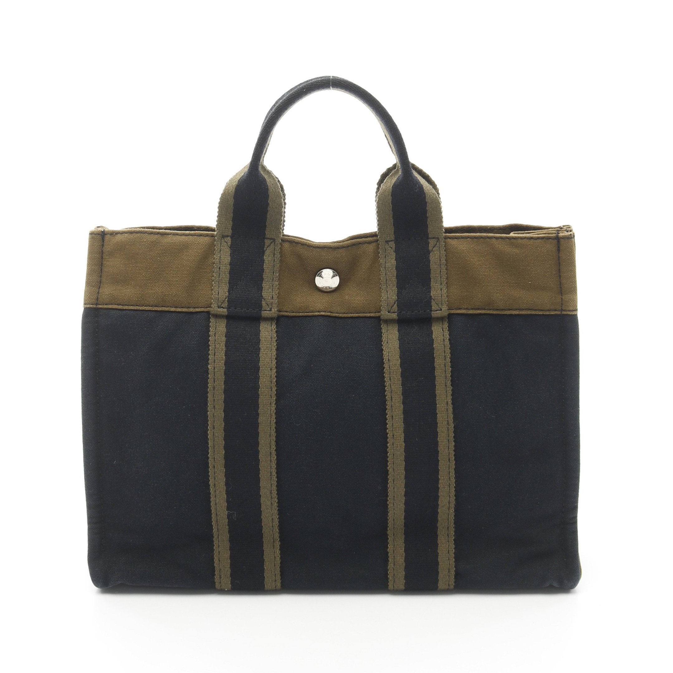 HERMES エルメス フールトゥ PM トートバッグ ネイビー×カーキ HERMES エルメス フールトゥ PM トートバッグ ネイビー×カーキ