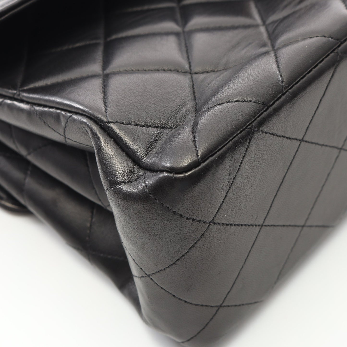 マトラッセ ダブルフェイス チェーンショルダーバッグ ラムスキン ブラック ゴールド金具 シャネル バッグ CHANEL