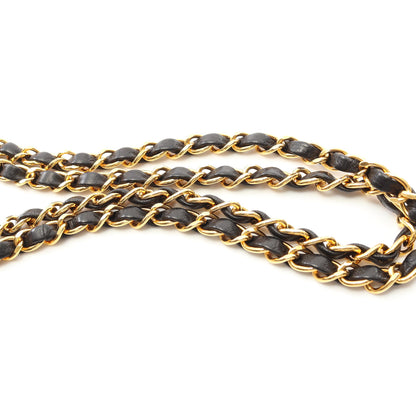 マトラッセ ダブルフェイス チェーンショルダーバッグ ラムスキン ブラック ゴールド金具 シャネル バッグ CHANEL