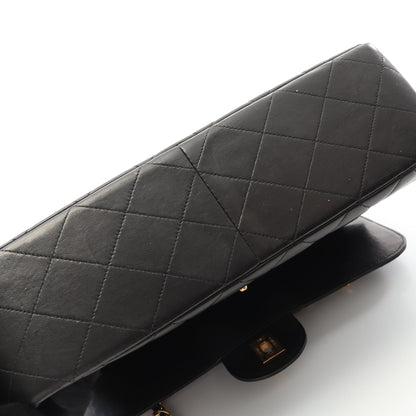 マトラッセ ダブルフェイス チェーンショルダーバッグ ラムスキン ブラック ゴールド金具 シャネル バッグ CHANEL