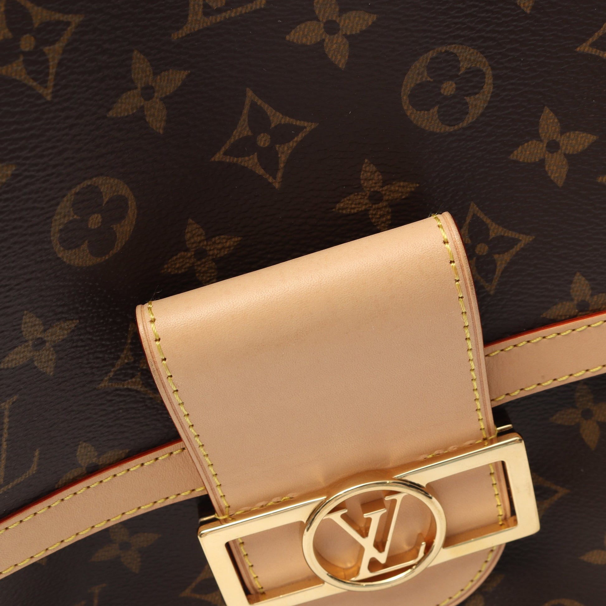 ドーフィーヌ ソフトGM モノグラム チェーンショルダーバッグ PVCレザー ブラウン ルイヴィトン バッグ LOUIS VUITTON