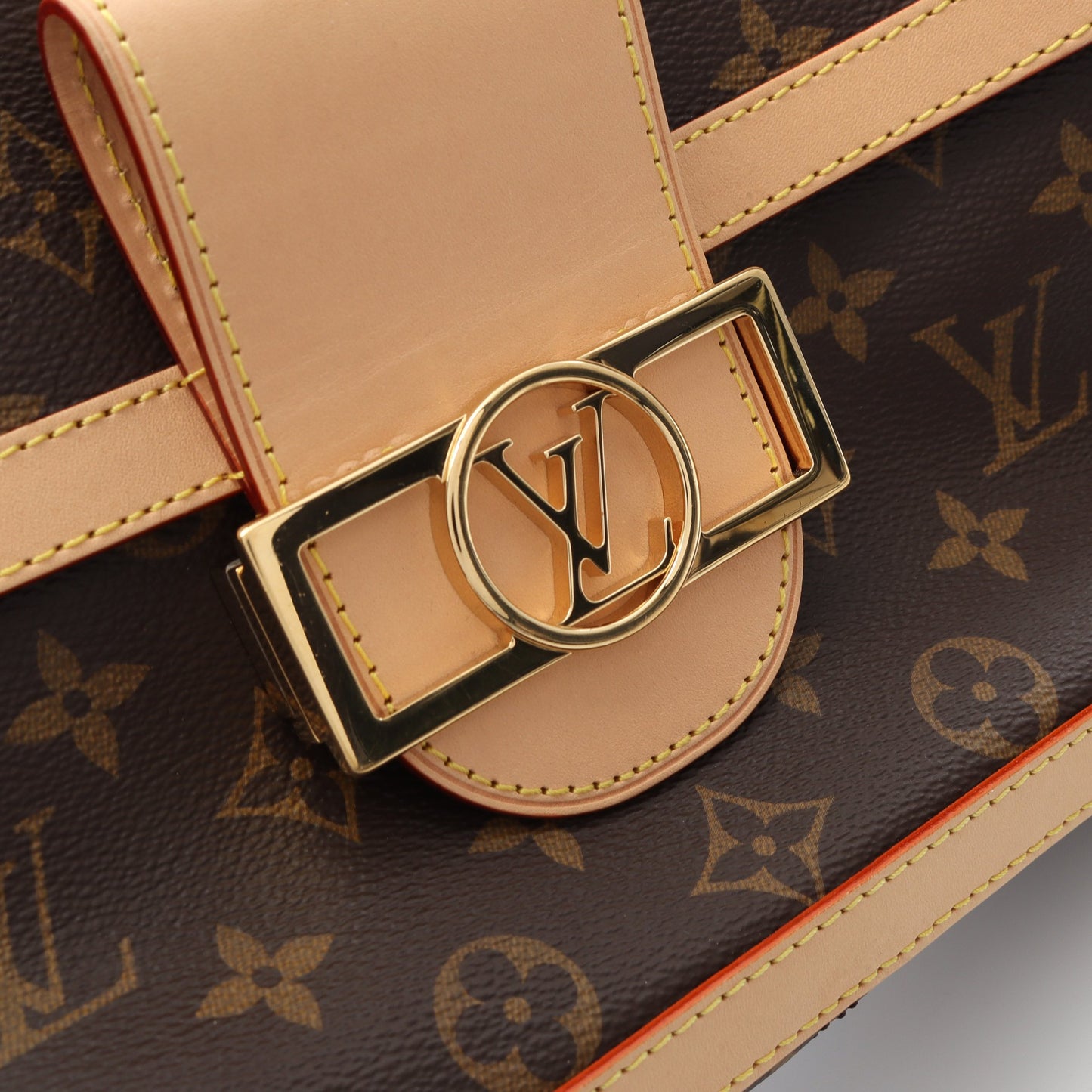ドーフィーヌ ソフトGM モノグラム チェーンショルダーバッグ PVCレザー ブラウン ルイヴィトン バッグ LOUIS VUITTON