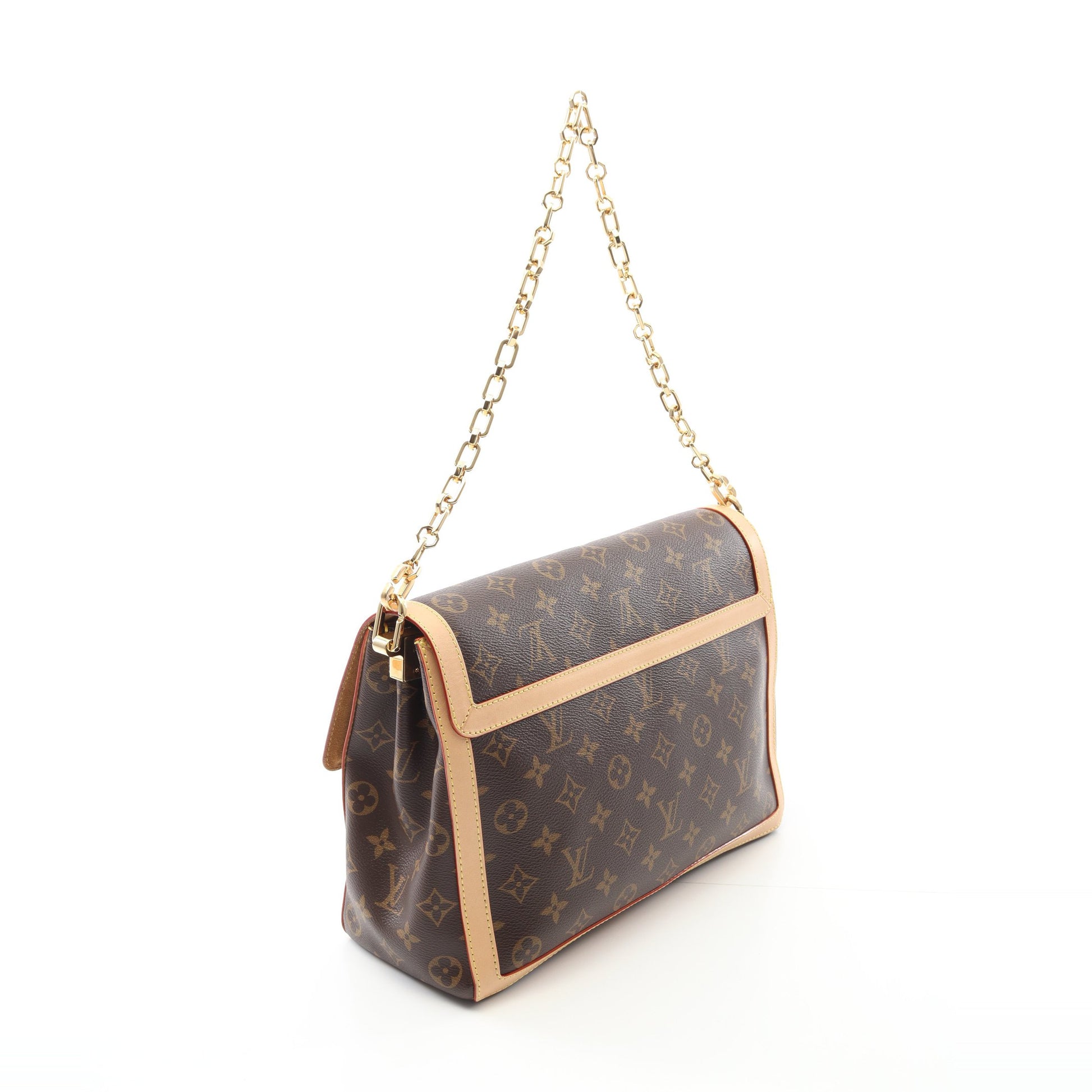 ドーフィーヌ ソフトGM モノグラム チェーンショルダーバッグ PVCレザー ブラウン ルイヴィトン バッグ LOUIS VUITTON