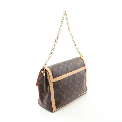ドーフィーヌ ソフトGM モノグラム チェーンショルダーバッグ PVCレザー ブラウン ルイヴィトン バッグ LOUIS VUITTON