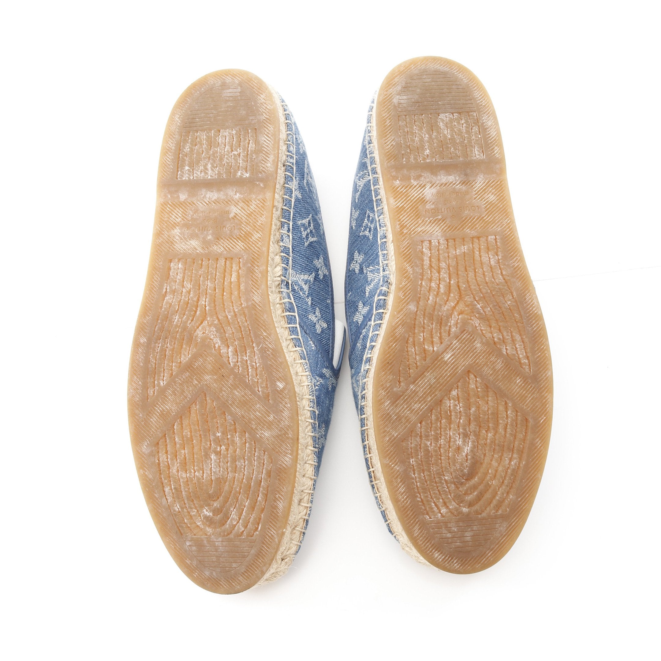 ビダールライン ローファー モノグラムデニム スリッポン デニム