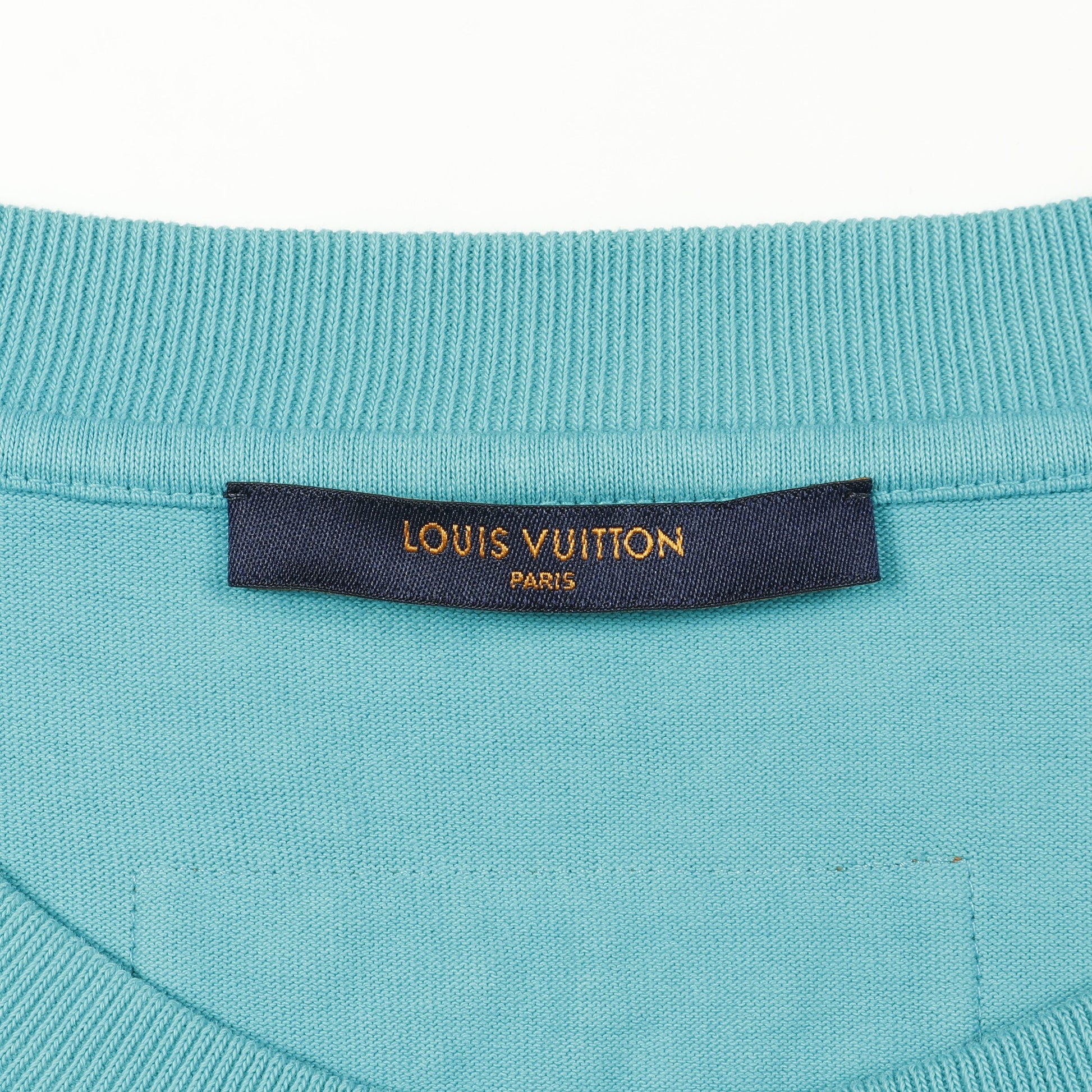 STAPLES EDITION インサイドアウト Tシャツ コットン ターコイズブルー ルイヴィトン トップス LOUIS VUITTON