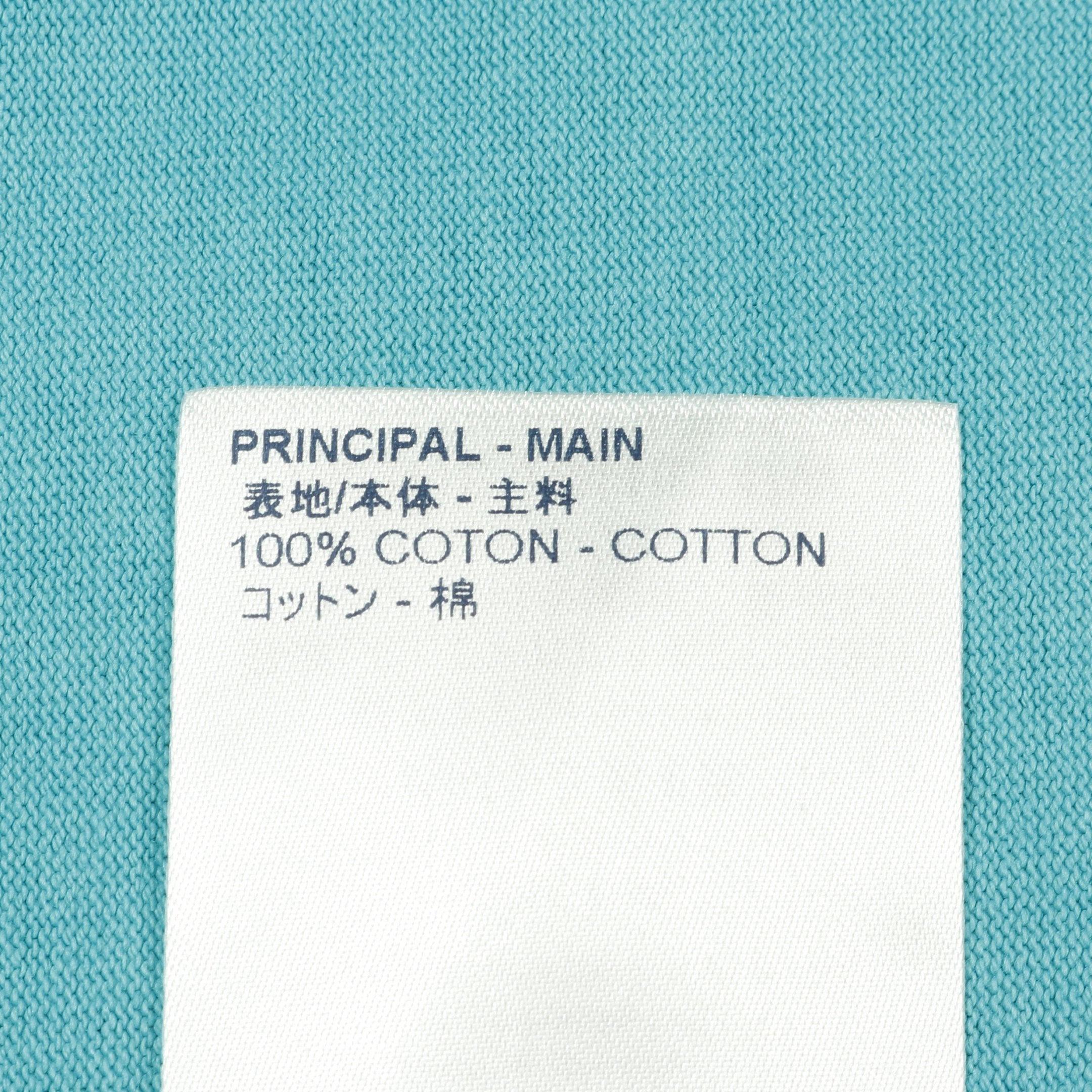 ヴィトン　インサイドアウト　ロゴ　タグ　Tシャツ　ステープル　反転　ダメージ STAPLES EDITION インサイドアウト Tシャツ コットン ターコイズブルー