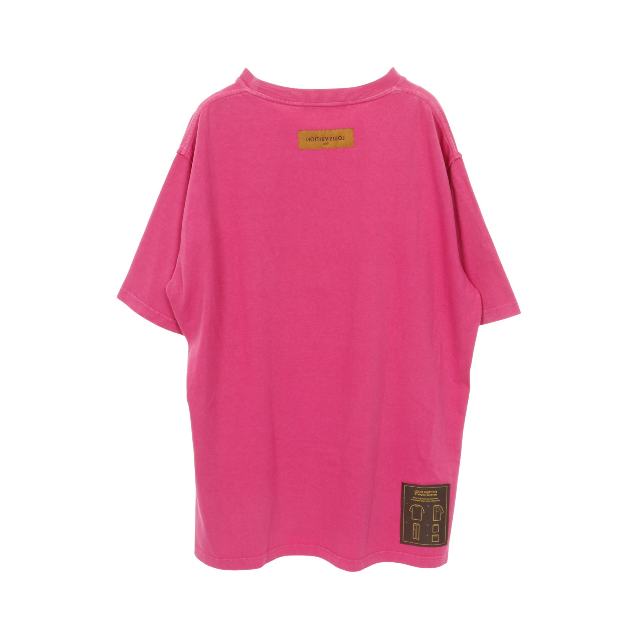 STAPLES EDITION インサイドアウト Tシャツ コットン ピンク ルイ