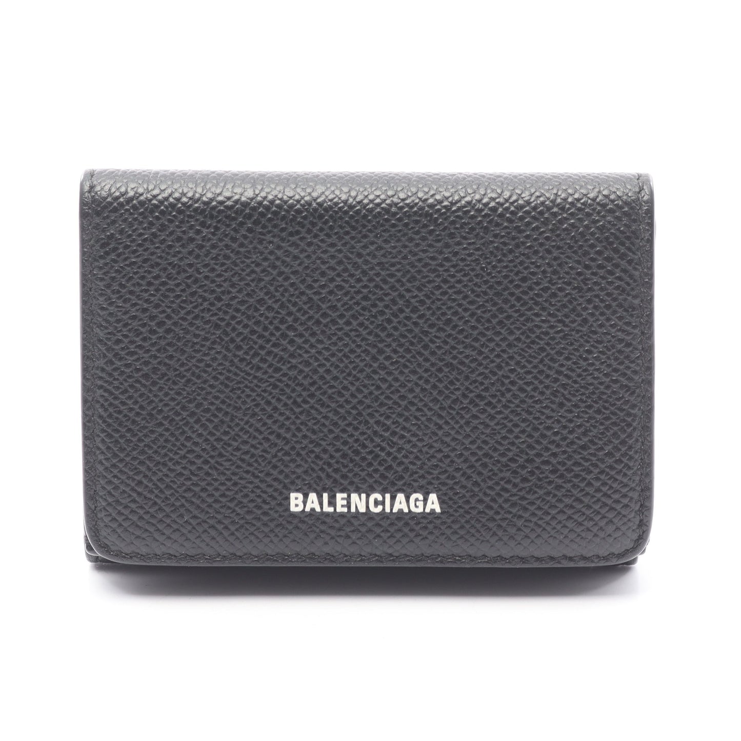 VILLE ヴィル 三つ折り財布 コンパクトウォレット レザー ブラック バレンシアガ 財布・小物 BALENCIAGA