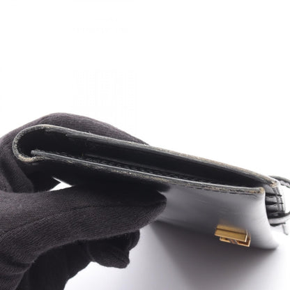 ベアンスフレ 二つ折り長財布 ボックスカーフ ブラック ゴールド金具 □F刻印 エルメス 財布・小物 HERMES