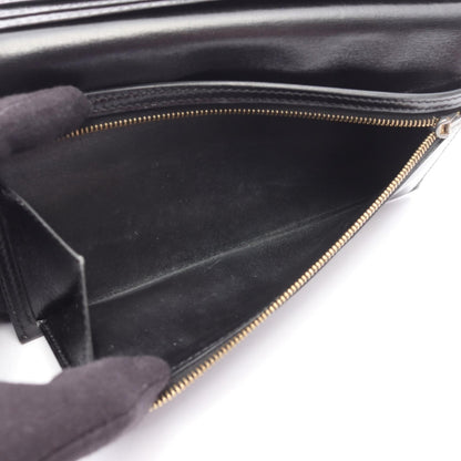 ベアンスフレ 二つ折り長財布 ボックスカーフ ブラック ゴールド金具 □F刻印 エルメス 財布・小物 HERMES