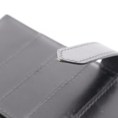 ベアンスフレ 二つ折り長財布 ボックスカーフ ブラック ゴールド金具 □F刻印 エルメス 財布・小物 HERMES