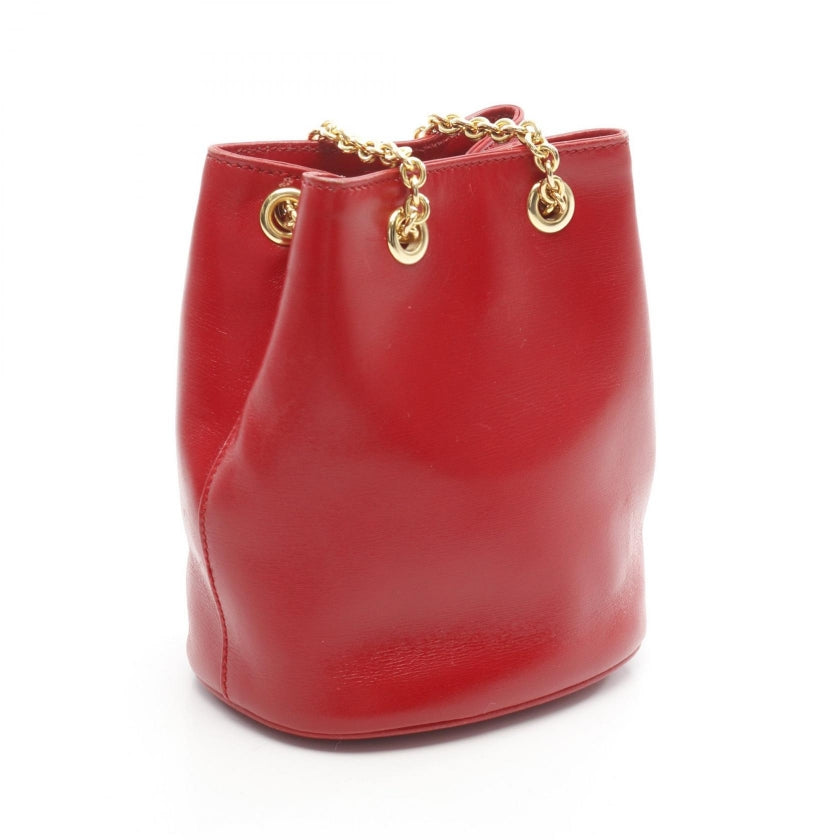 チェーンショルダーバッグ レザー レッド セリーヌ – RECLO