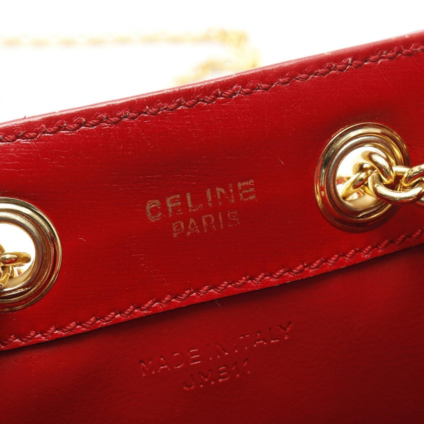 CÉLINE セリーヌ レッドショルダーバッグ 未使用 展示品】セリーヌ CELINE クラシック ボックス スモール