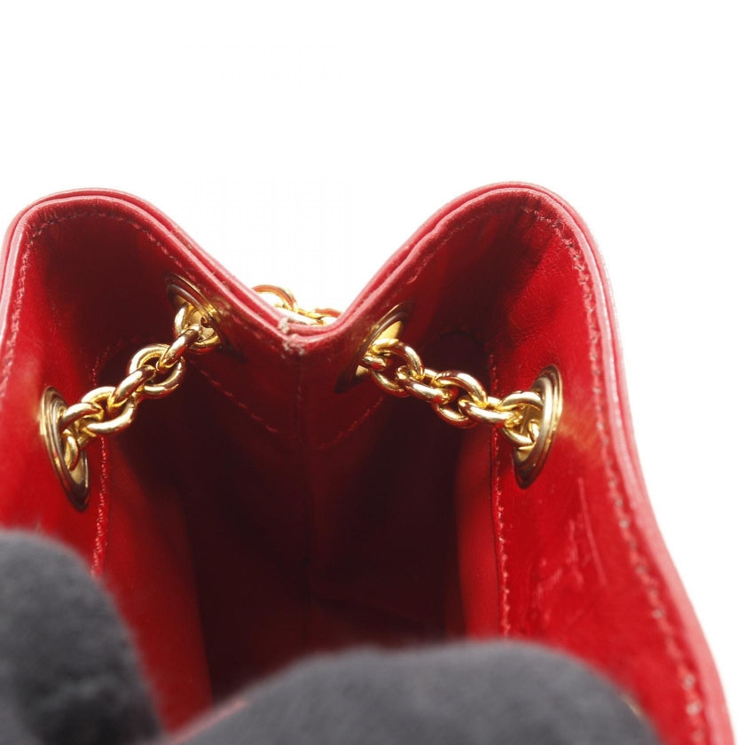 チェーンショルダーバッグ レザー レッド セリーヌ – RECLO