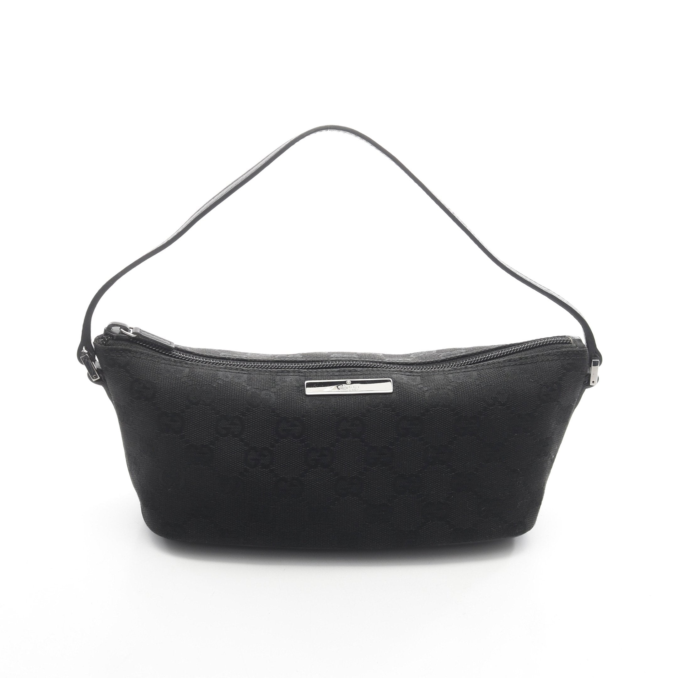 GUCCIアクセサリーポーチGGキャンバスブラック