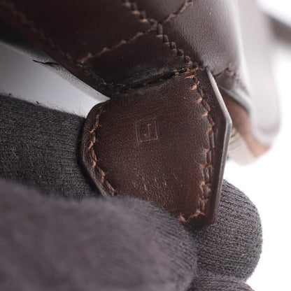 ボリード35 ハンドバッグ ボックスカーフ ダークブラウン シルバー 2WAY □J刻印 エルメス バッグ HERMES