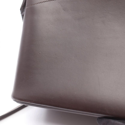 ボリード35 ハンドバッグ ボックスカーフ ダークブラウン シルバー 2WAY □J刻印 エルメス バッグ HERMES