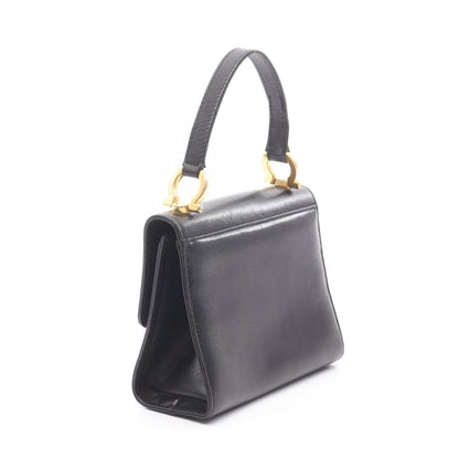 ガンチーニ ハンドバッグ レザー ブラック サルヴァトーレフェラガモ バッグ Salvatore Ferragamo