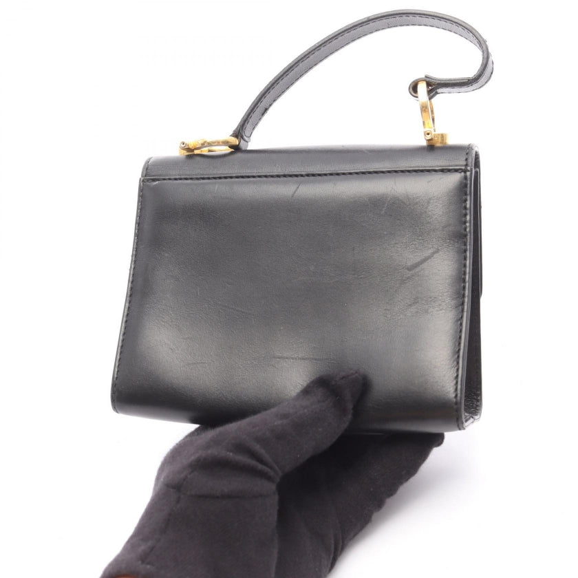 ガンチーニ ハンドバッグ レザー ブラック サルヴァトーレフェラガモ バッグ Salvatore Ferragamo