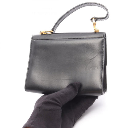 ガンチーニ ハンドバッグ レザー ブラック サルヴァトーレフェラガモ バッグ Salvatore Ferragamo