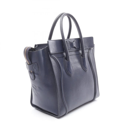 ラゲージ ミニショッパー ハンドバッグ レザー ネイビー セリーヌ バッグ CELINE