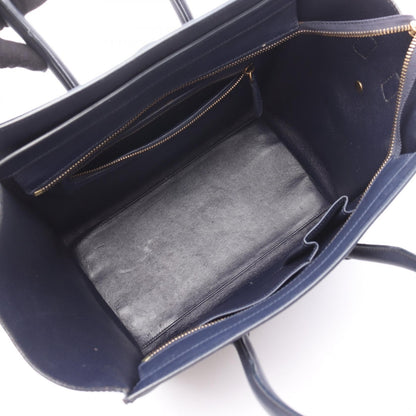ラゲージ ミニショッパー ハンドバッグ レザー ネイビー セリーヌ バッグ CELINE