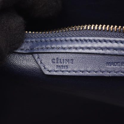 ラゲージ ミニショッパー ハンドバッグ レザー ネイビー セリーヌ バッグ CELINE