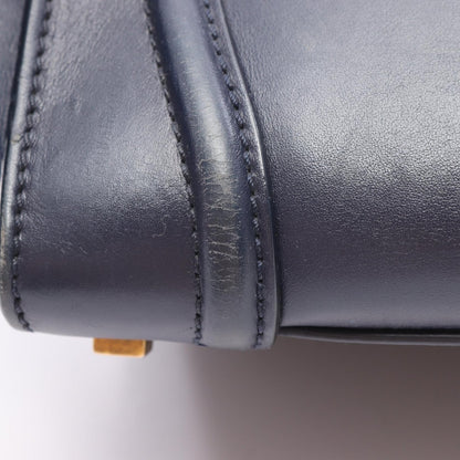 ラゲージ ミニショッパー ハンドバッグ レザー ネイビー セリーヌ バッグ CELINE