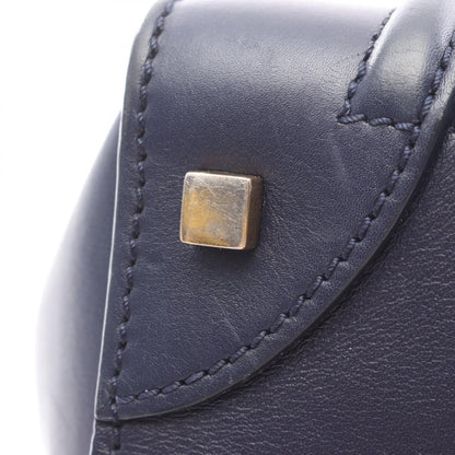 ラゲージ ミニショッパー ハンドバッグ レザー ネイビー セリーヌ バッグ CELINE