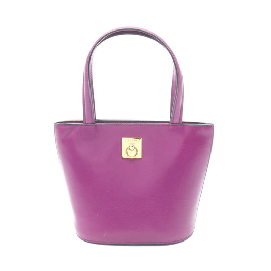 ミニトート ハンドバッグ レザー パープル セリーヌ バッグ CELINE