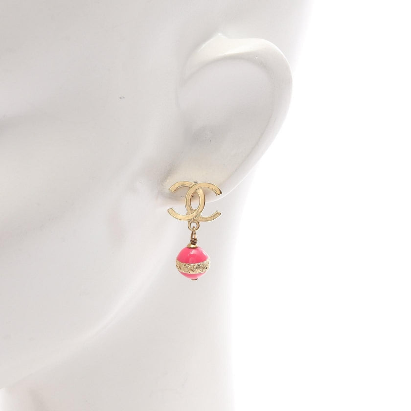 ココマーク ピアス GP ゴールド ピンク A24P シャネル – RECLO