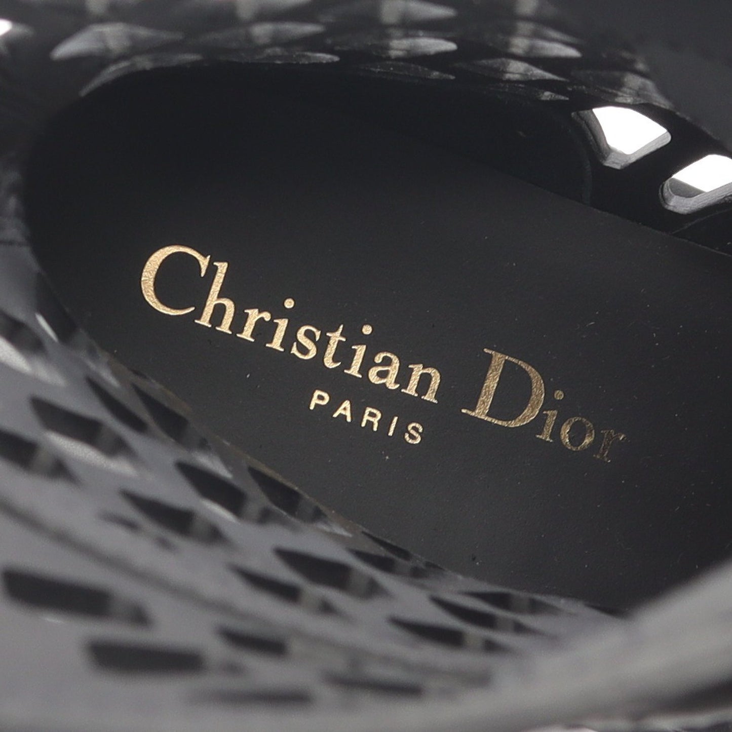 D-TRAP ブーツ レザー ブラック クリスチャンディオール シューズ Christian Dior