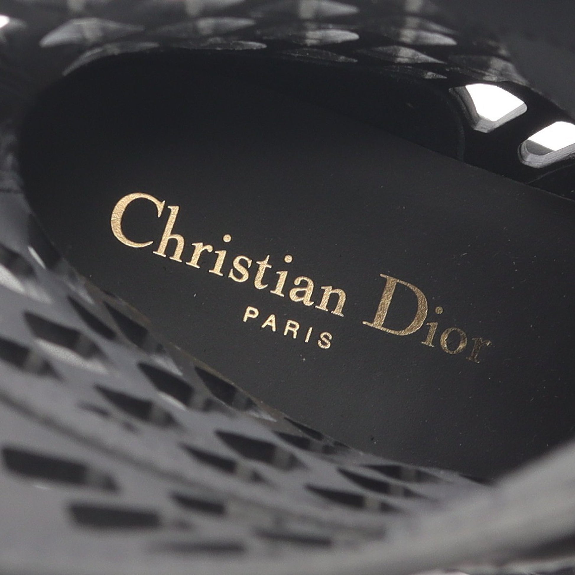 D-TRAP ブーツ レザー ブラック クリスチャンディオール シューズ Christian Dior