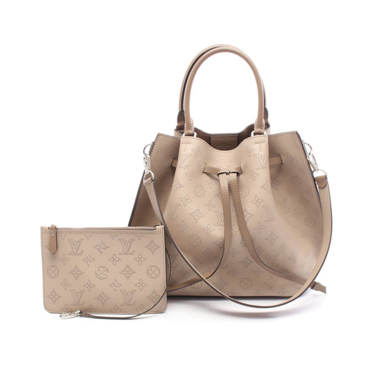 ジロラッタ マヒナ ガレ ハンドバッグ レザー ベージュ グレーブラウン ルイヴィトン バッグ LOUIS VUITTON