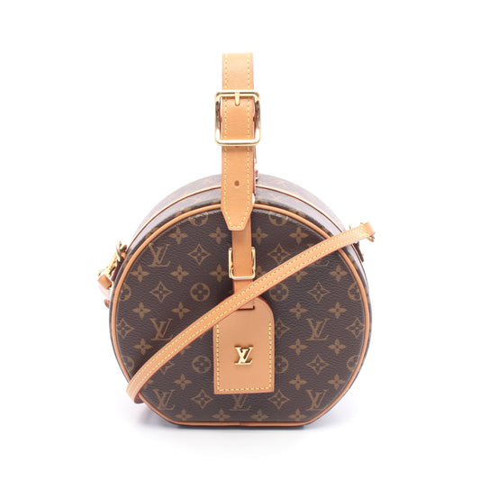 プティット ボワット シャポー モノグラム ハンドバッグ PVC レザー ブラウン ルイヴィトン バッグ LOUIS VUITTON