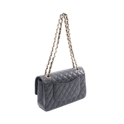 マトラッセ Wフラップ Wチェーンショルダーバッグ キャビアスキン ブラック ゴールド金具 シャネル バッグ CHANEL