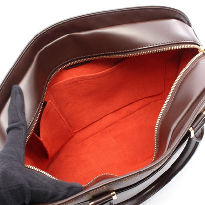 サリア オリゾンタル ダミエエベヌ ハンドバッグ PVC レザー ブラウン ルイヴィトン バッグ LOUIS VUITTON