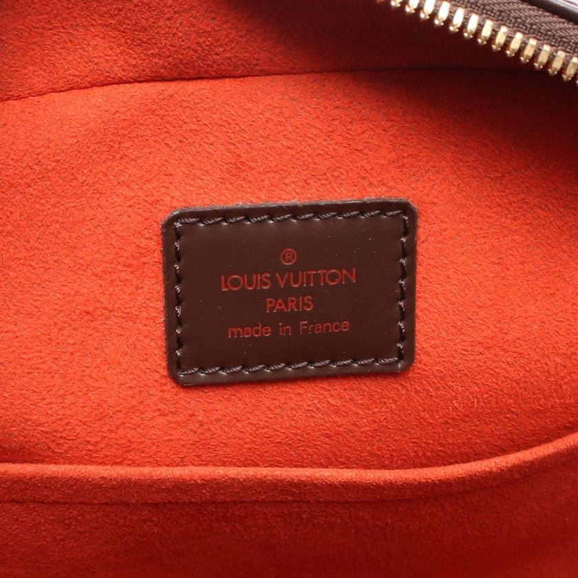 サリア オリゾンタル ダミエエベヌ ハンドバッグ PVC レザー ブラウン ルイヴィトン バッグ LOUIS VUITTON