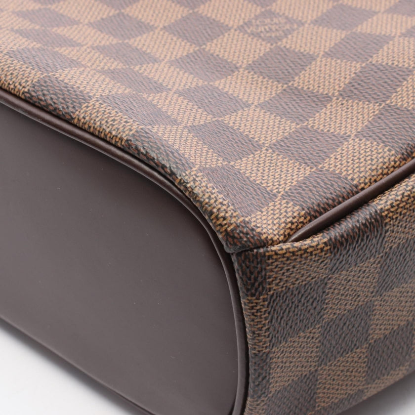 サリア オリゾンタル ダミエエベヌ ハンドバッグ PVC レザー ブラウン ルイヴィトン バッグ LOUIS VUITTON