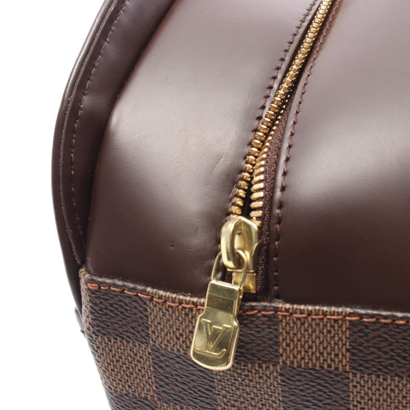 サリア オリゾンタル ダミエエベヌ ハンドバッグ PVC レザー ブラウン ルイヴィトン バッグ LOUIS VUITTON
